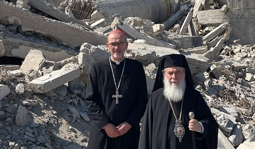 Os patriarcas latino e ortodoxo foram a Gaza oferecer solidariedade, oração e consolo