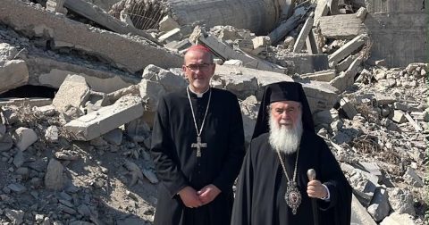 Gaza, Pierbattista Pizzaballa, Patriarcado Latino de Jerusalém, Theophilos, Patriarcado Ortodoxo Grego de Jerusalém