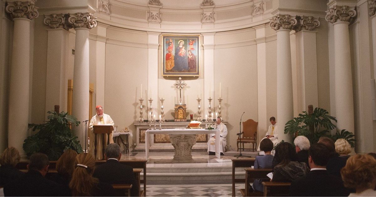 Momento da homilia na missa. Foto Vatican Media
