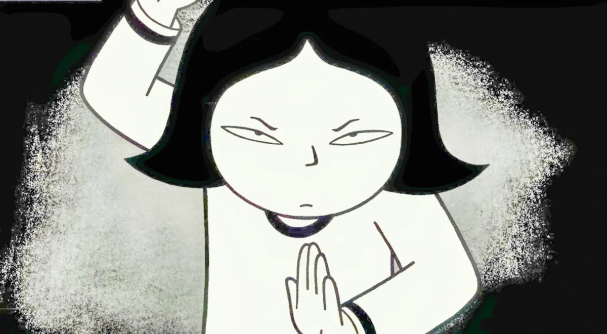 Imagem de "Persépolis", de Marjane Satrapi. banda desenhada