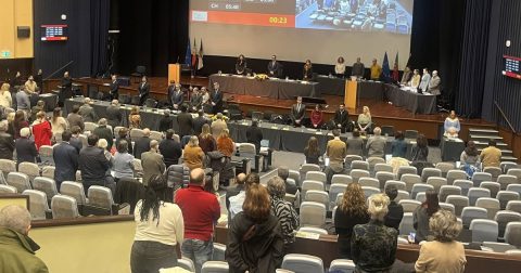 Da esquerda à direita, Assembleia Municipal de Lisboa saúda encíclica "Magnifica Humanitas" Sessão Plenária da AML de 29.01.2026 Foto AML