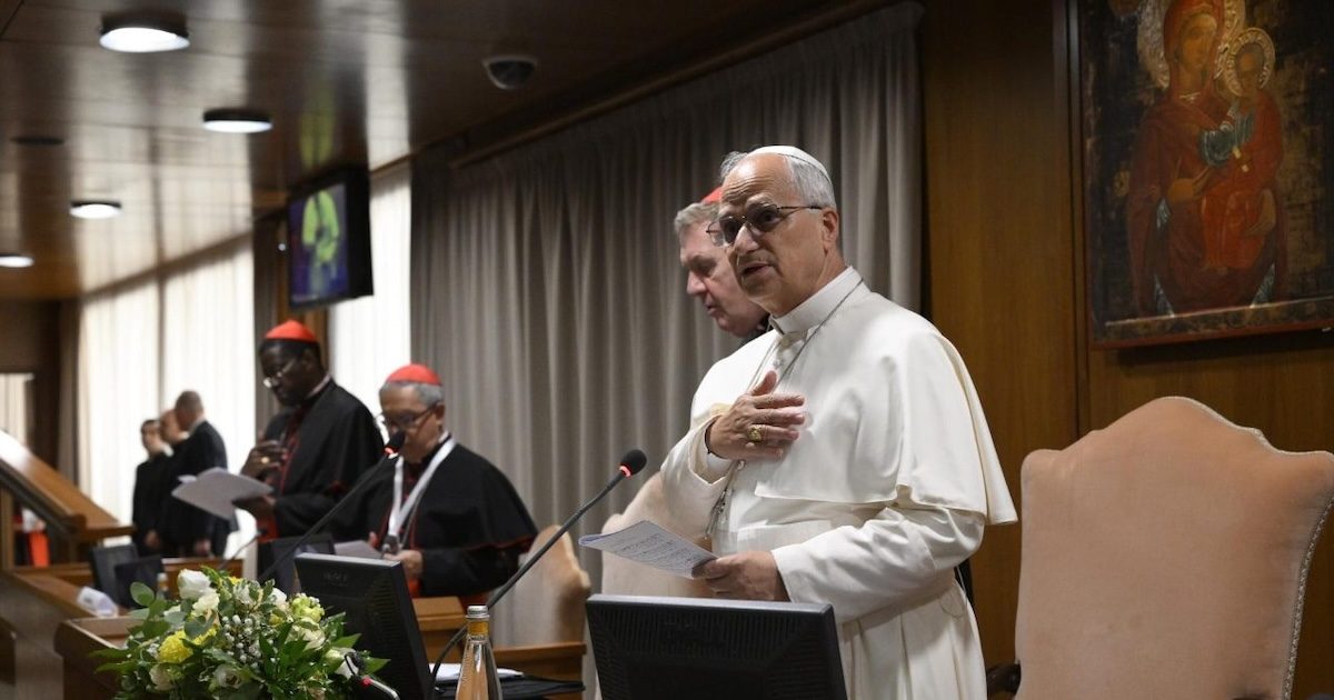consistorio_jun26_VMc-2 O Papa Leão XIV fechou o Consistório extraordinário que promoveu este fim de semana no Vaticano. Foto © Vatican Media, via Agência Ecclesia.