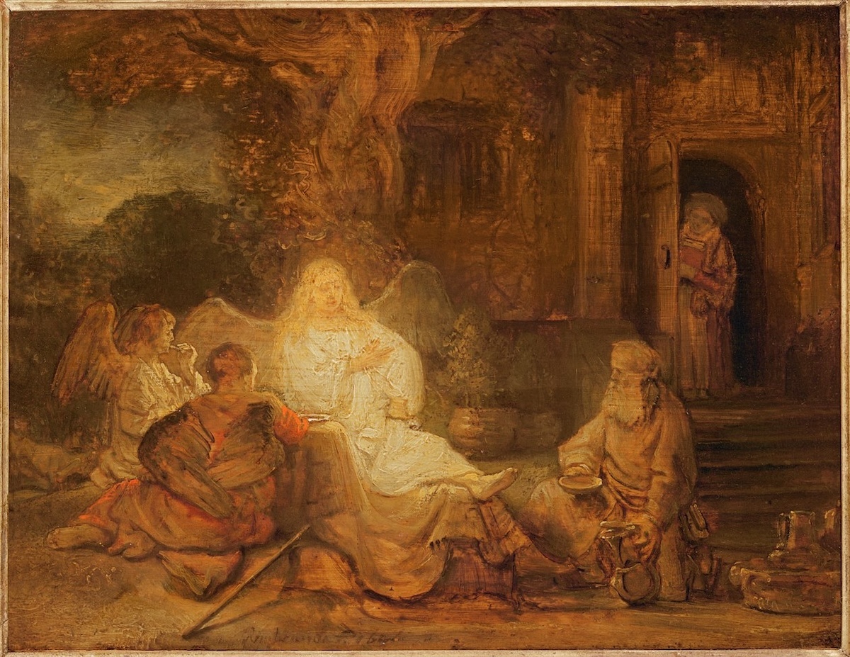 Rembrandt van Rijn, Abraão Recebe os Três Anjos (1646)