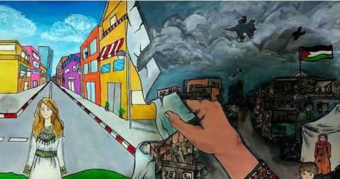Mil dias de violência contínua e brutal em Gaza A guerra muda tudo em Gaza. Ilustração Unicef