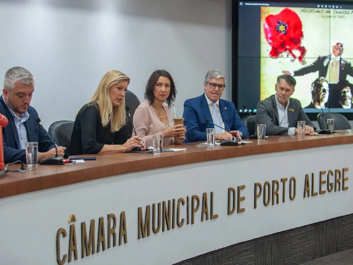 Homenagem a Aristides Sousa Mendes. Porto Algre. Brasil