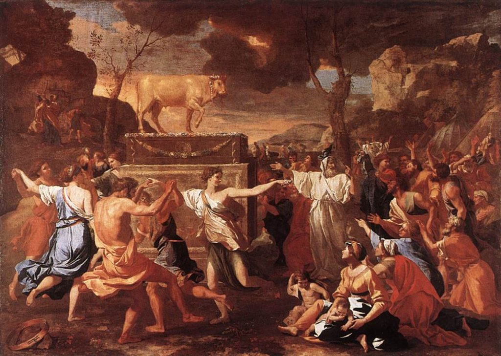 Nicolas_Poussin Adoração do Bezerro de Ouro Foto Wikimedia Commons