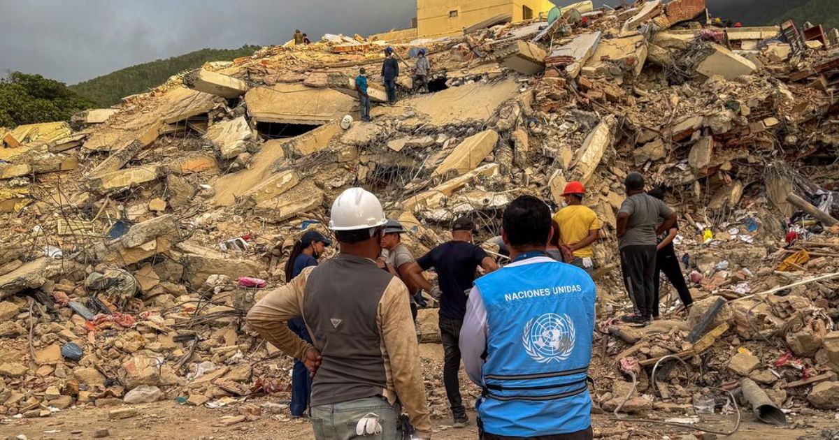 OchaVeronique Durroux As Nações Unidas estão apoiando os esforços de ajuda humanitária após o terremoto na Venezuela OchaVeronique Durroux As Nações Unidas estão apoiando os esforços de ajuda humanitária após o terremoto na Venezuela