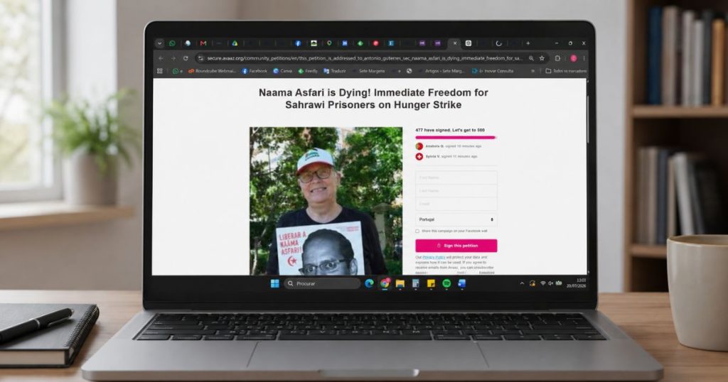 petição naama asfari avaaz