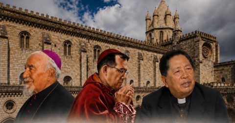 Évora homenageia três figuras que marcaram a história da Igreja em Timor-Leste Jaime Garcia Goulart, José Joaquim Ribeiro e Monsenhor Martinho da Costa Lopes. Foto Diocese de Évora