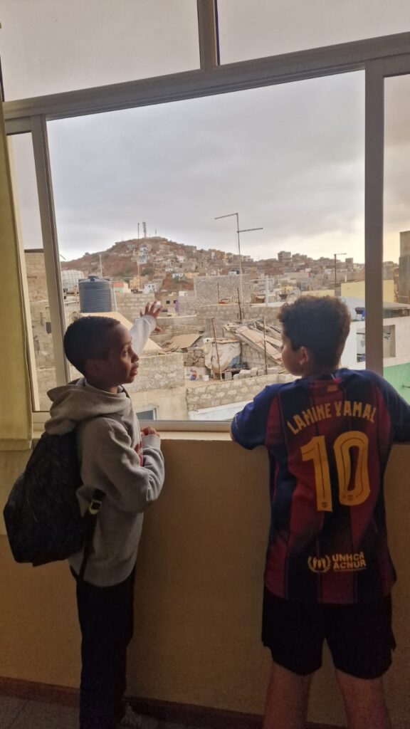 A vista da escola padre Usera, nos arredores do Mindelo. Foto Clara Raimundo