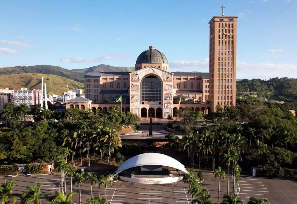 Santuário de Aparecida, no Brasil. Foto Santuário Nacional de Aparecida