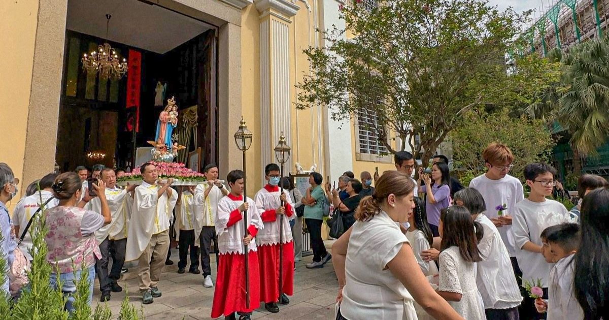 procissão de Nossa Senhora dos Remédios em Macau Foto DR