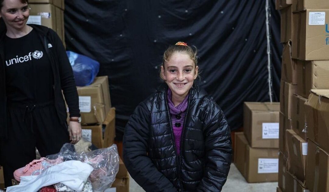 UNICEF lança apelo para proteger 540 mil crianças palestinianas do inverno