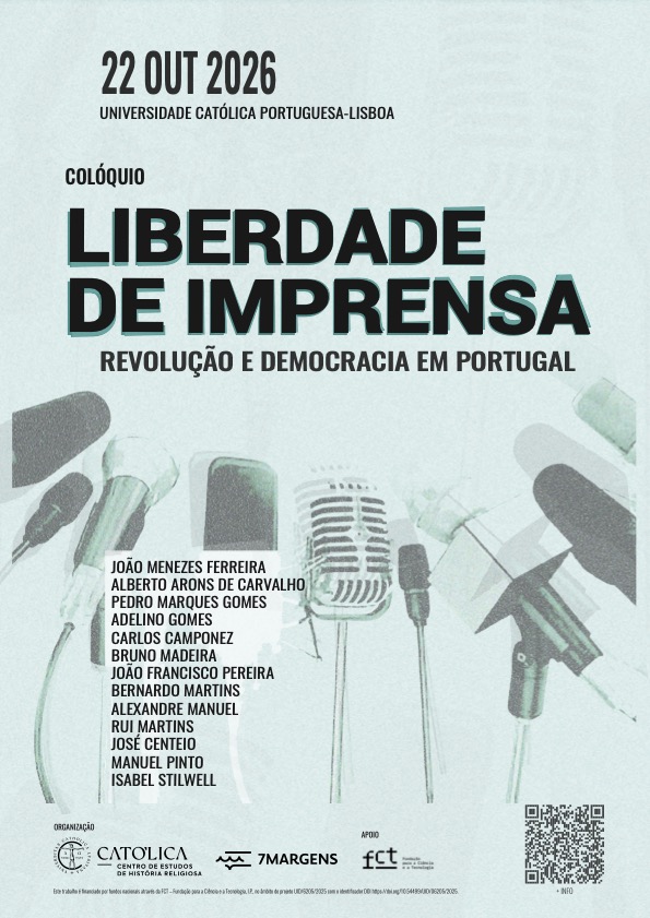 Reprodução do cartaz do evento. liberdade de imprensa