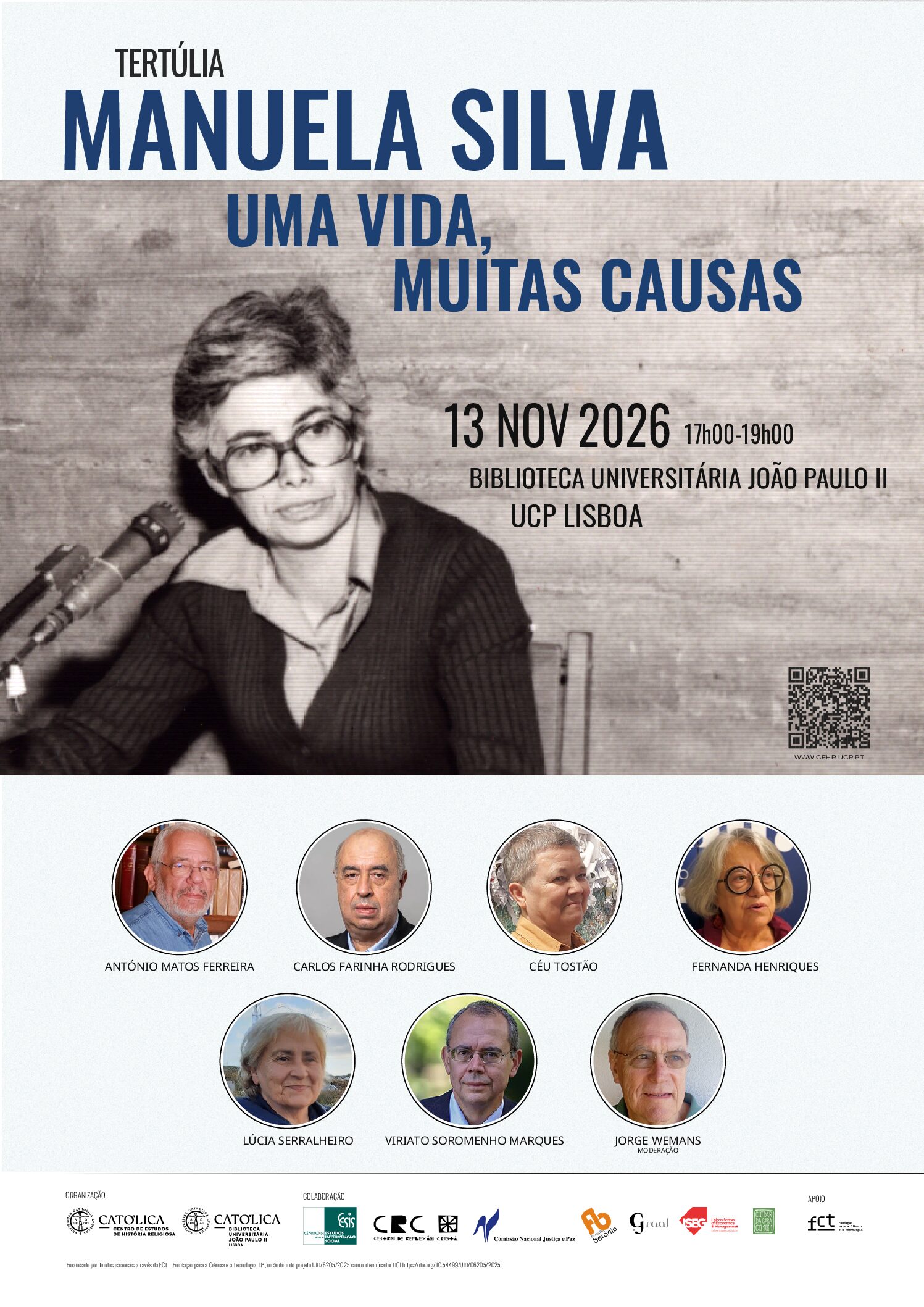 20261113 Tertulia Manuela Silva Cartaz