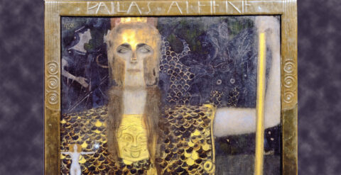 Perseu declara-se vítima Gustav Klimt, Palas Atena, Museu de Viena, Pintura, arte