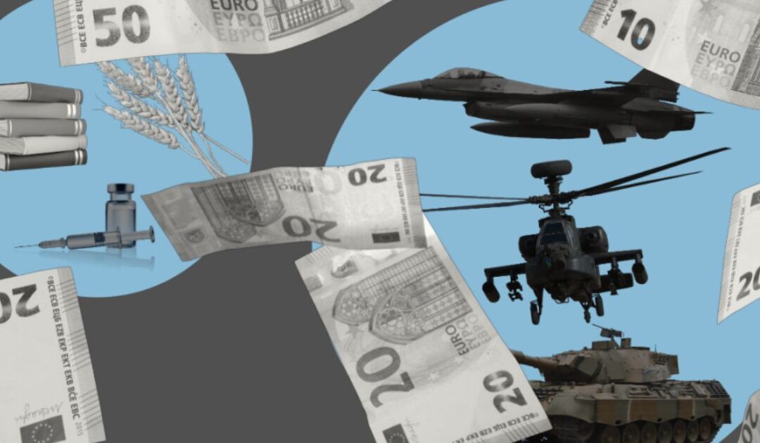 Apoio ao desenvolvimento em queda enquanto despesas militares sobem até 2,5% do PIB mundial