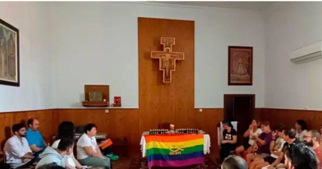 Momento de Encontro de Crentes LGBTQ+. Foto DR via Vida Nueva