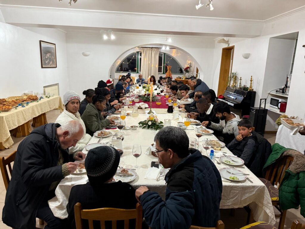 Uma refeição em "família" no Convento de Balsamão. Foto DR